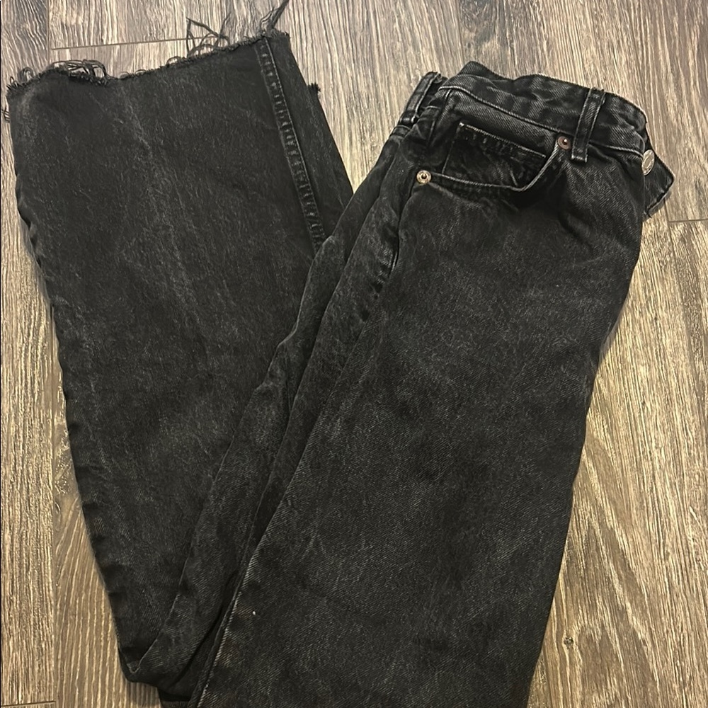 Zara Charcoal Denim Pants